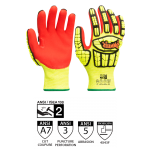 PIONEER CUT AND IMPACT-RESISTANT GLOVES WITH TPR - LEVEL A7