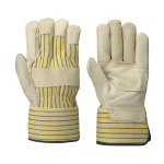 PIONEER FITTER'S COWGRAIN GLOVES - PATCH PALM - INSIDE ELASTIC (12 PACK)