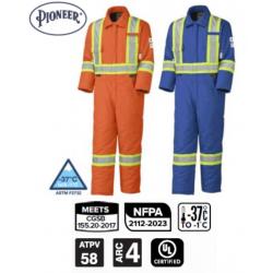 PIONEER PROTECTIVE - Flame Resistant FR / HRC QUILTED COTTON SAFETY COVERALL