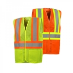 6XL OVERSIZE Five Point Tear-Away Safety Vest with Two Pockets
