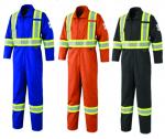 Pioneer Flame Resistant  7 Oz Lightweight 88/12 Hi Viz Safety Coverall