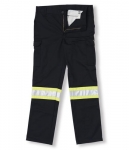Big K - Black Polyester/Cotton Safety Cargo Pant