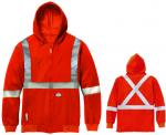 RASCO FIRE RETARDANT SAFETY ZIP FRONT HOODIE WITH DETACHABLE HOOD  FR7119