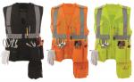 HI VIS CLASS 2 MULTI POCKET TOOL VEST *FITS OVER HARNESS*
