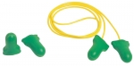 Howard Leightning® Max Lite® CORDED OR UNCORDED Disposable Earplugs, Green, 30 dB
