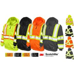 TOUGH DUCK- FLEECE UNLINED SAFETY HOODIE S494