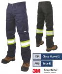 TOUGH DUCK RELAXED-FIT TWILL SAFETY CARGO UTILITY PANT S607