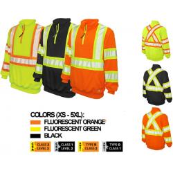 TOUGH DUCK FLEECE ¼ ZIP SAFETY PULLOVER SJ19
