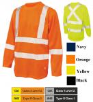 TOUGH DUCK  Micro Mesh Long-Sleeve Safety T-Shirt with Pocket ST08