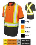 TOUGH DUCK BIRDSEYE MESH SHORT-SLEEVE SAFETY POLO SHIRT ST17