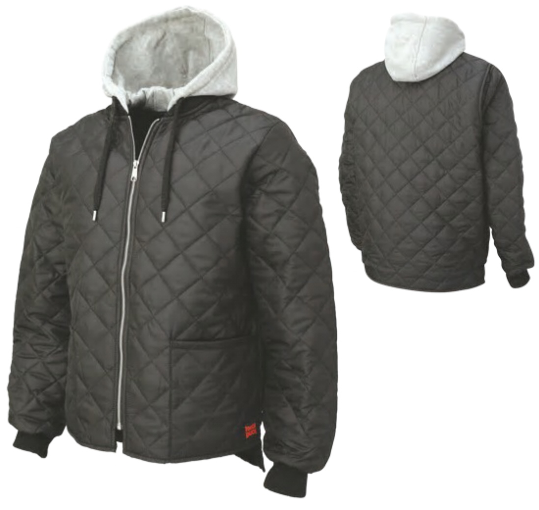 TOUGH DUCK QUILTED HOODED FREEZER JACKET WJ26