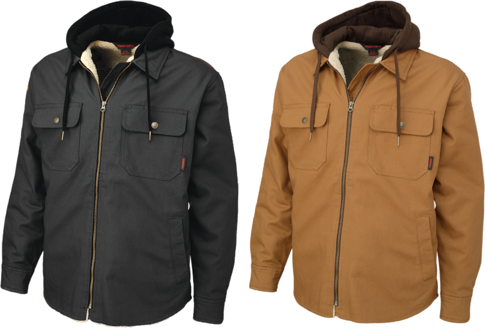 TOUGH DUCK SHERPA LINED HOODED SHIRT WS03