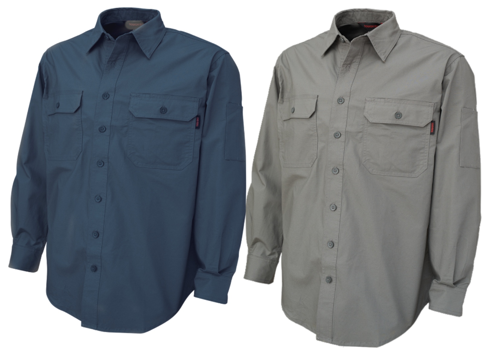 TOUGH DUCK  LONG SLEEVE STRETCH RIPSTOP SHIRT WS19